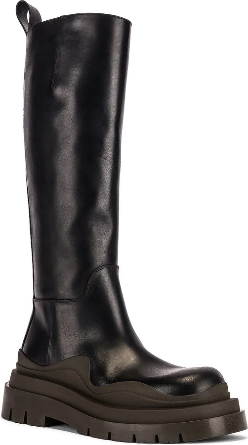 Bottega Veneta Tire High Top Boots in Black - Image 2