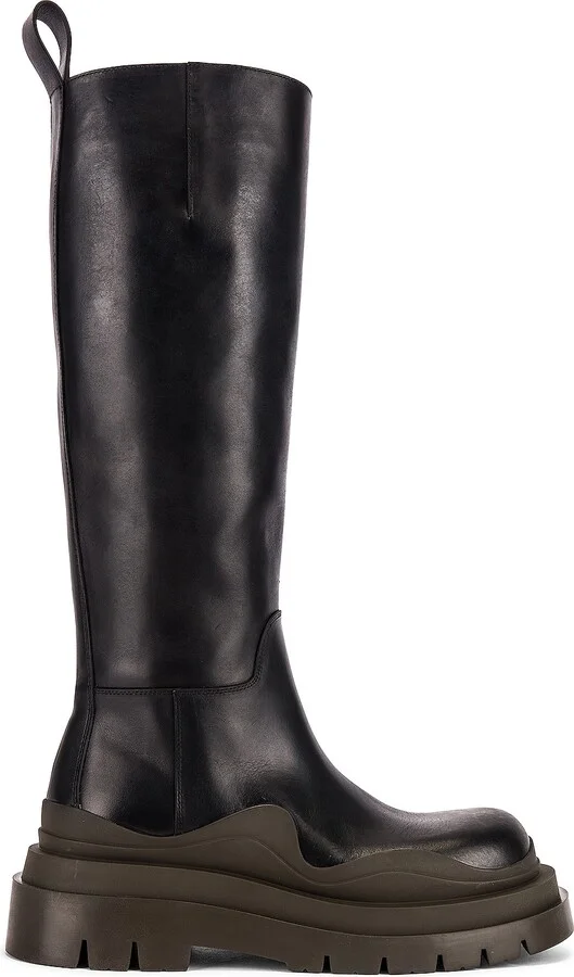 Bottega Veneta Tire High Top Boots in Black