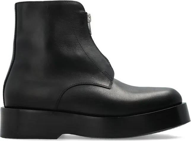 Bottega Veneta Torino Zipped Chunky Ankle Boots