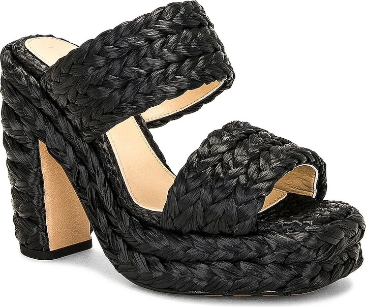 Bottega Veneta Trinity Weave Mule Sandal in Black - Image 2