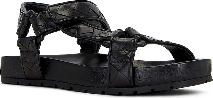 Bottega Veneta Trip Flat Sandal in Black - Image 2