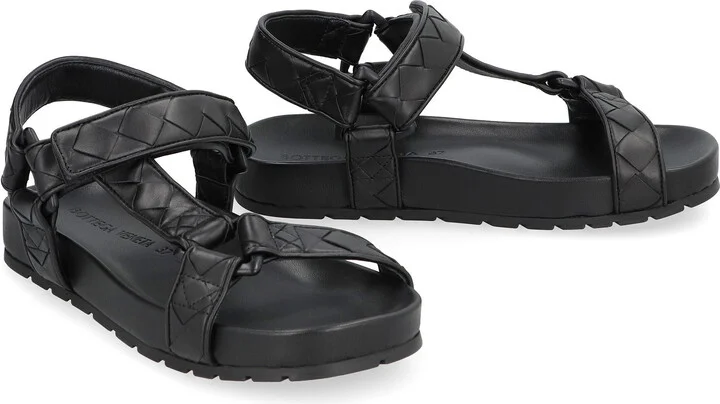 Bottega Veneta Trip Leather Sandals - Image 3