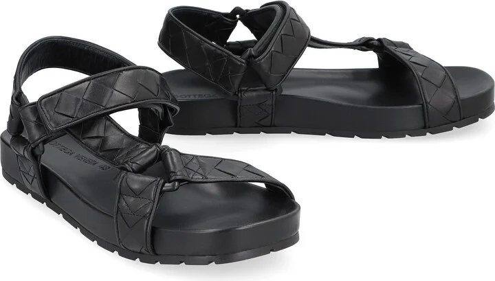 Bottega Veneta Trip Leather Sandals - Image 3