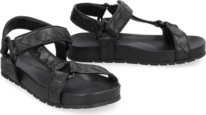 Bottega Veneta Trip Leather Sandals - Image 3