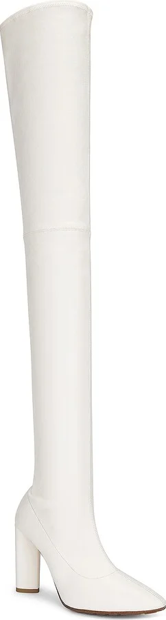 Bottega Veneta Tripod Thigh High Boot in Cream - Image 2