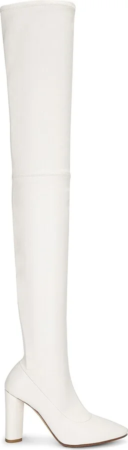 Bottega Veneta Tripod Thigh High Boot in Cream