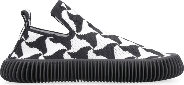 Bottega Veneta Wavy Triangle Slip-On Sneakers - Image 2