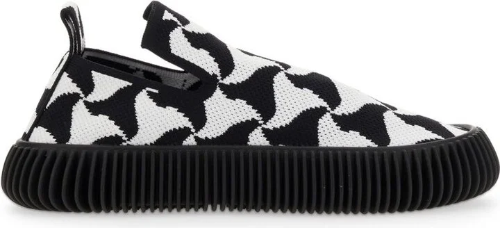 Bottega Veneta Wavy Triangle Slip-On Sneakers