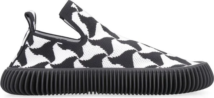 Bottega Veneta Wavy Triangle Slip-On Sneakers