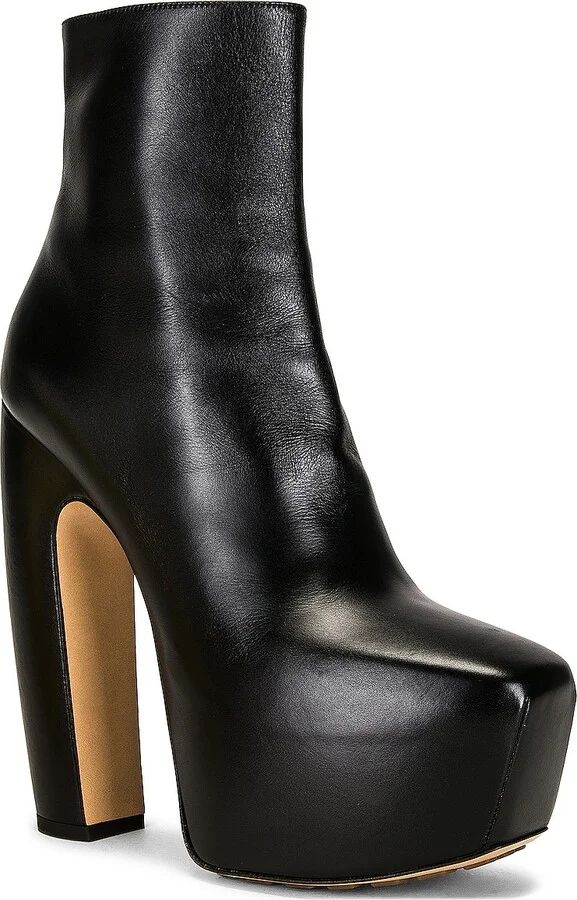 Bottega Veneta Wedge Ankle Boots in Black - Image 2