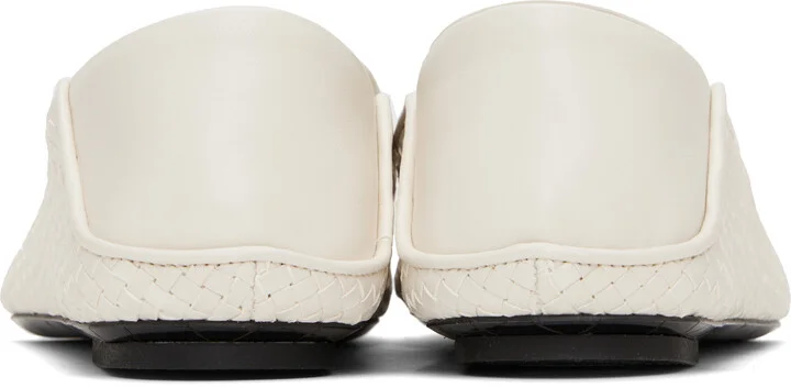 Bottega Veneta White Adamo Slippers - Image 2
