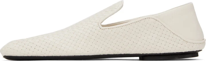 Bottega Veneta White Adamo Slippers - Image 3