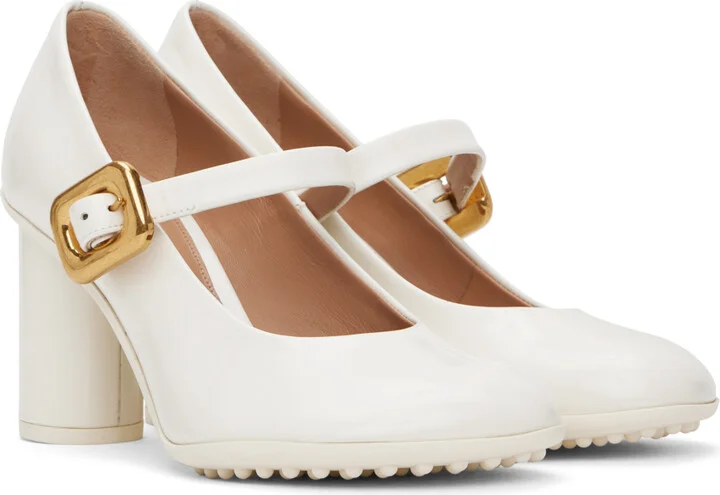 Bottega Veneta White Atomic Pumps - Image 4