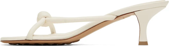 Bottega Veneta White Blink Mules - Image 3
