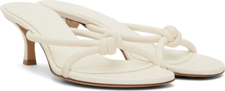 Bottega Veneta White Blink Mules - Image 4