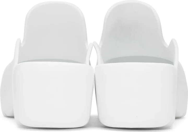Bottega Veneta White Flash Clogs - Image 2