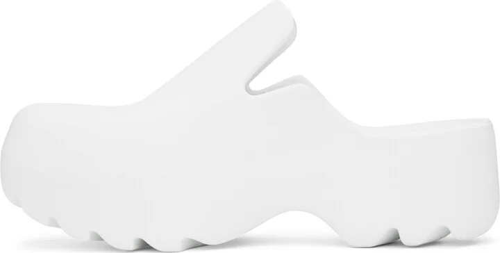 Bottega Veneta White Flash Clogs - Image 3