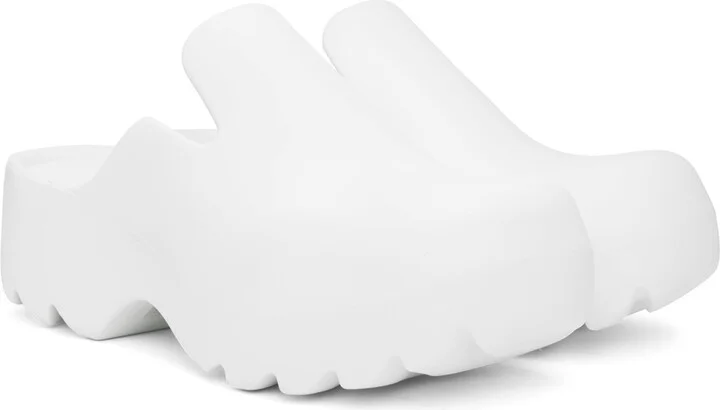 Bottega Veneta White Flash Clogs - Image 4