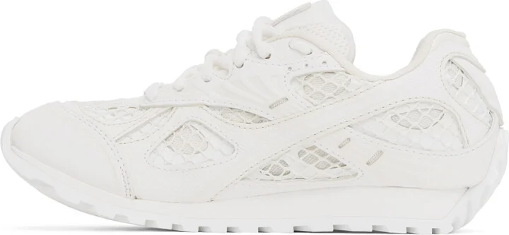 Bottega Veneta White & Off-White Orbit Sneakers - Image 3