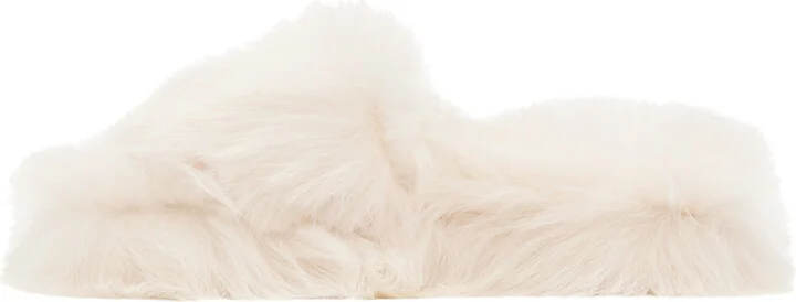 Bottega Veneta White Resort Slides - Image 3