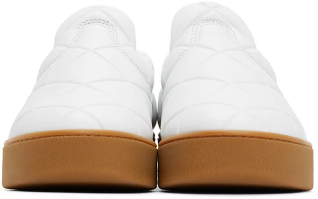 Bottega Veneta White 'The Quilt' Sneakers - Image 2