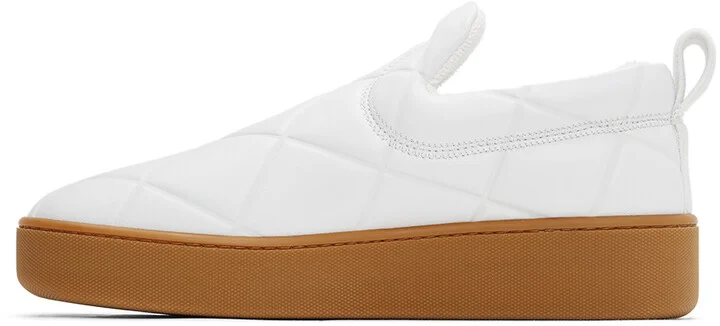 Bottega Veneta White 'The Quilt' Sneakers - Image 3