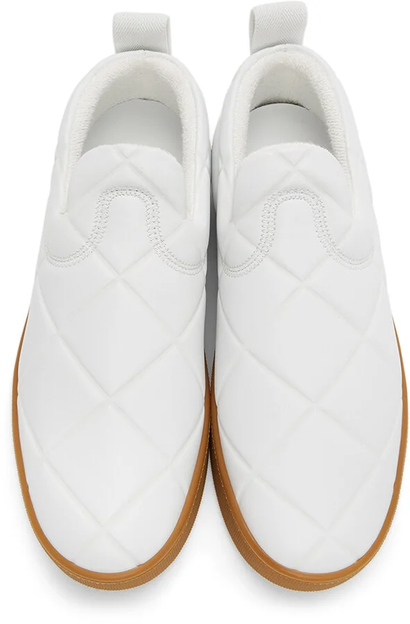 Bottega Veneta White 'The Quilt' Sneakers - Image 5