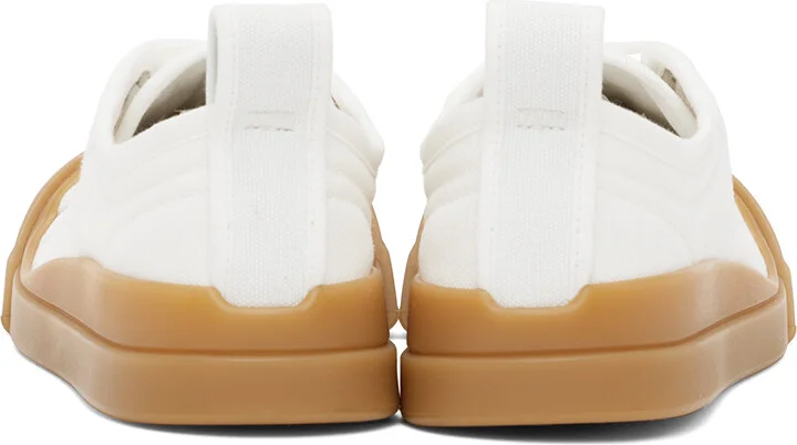 Bottega Veneta White Vulcan Sneakers - Image 2