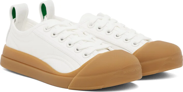 Bottega Veneta White Vulcan Sneakers - Image 4