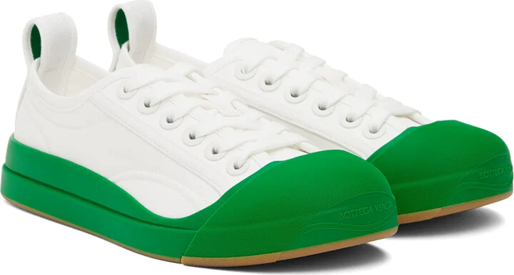 Bottega Veneta White Vulcan Sneakers - Image 4
