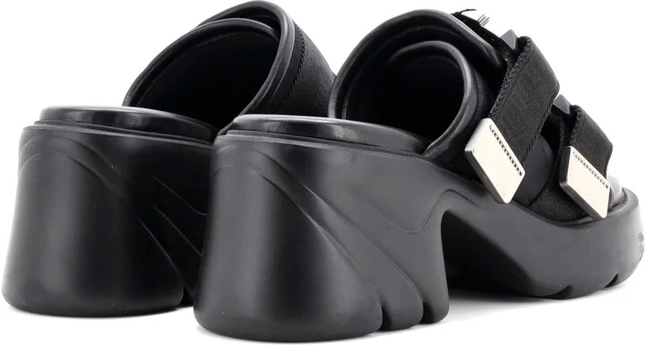 Bottega Veneta Women's Flash Bomber Slide Sandal Nylon with Leather - Image 3