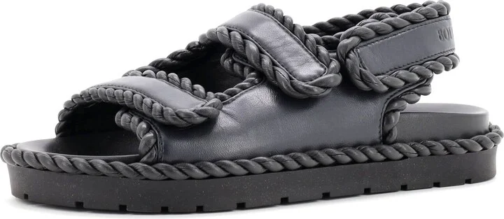 Bottega Veneta Women's Jack Slingback Sport Sandals Leather