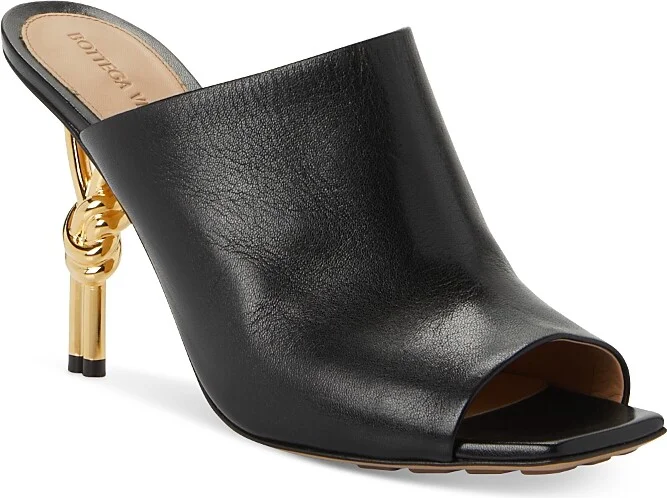 Bottega Veneta Women's Knot Slip On High Heel Sandals