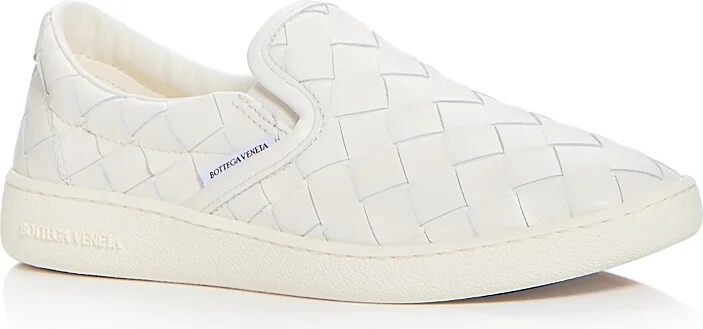 Bottega Veneta Women's Sawyer Woven Slip On Sneakers