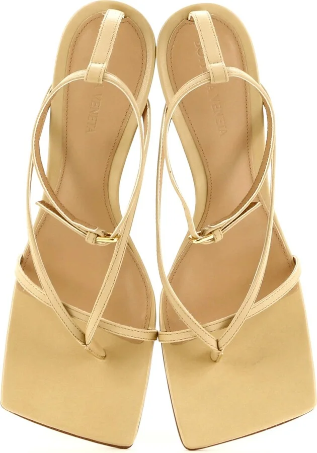 Bottega Veneta Women's Stretch Strap Wedge Sandals Leather - Image 2