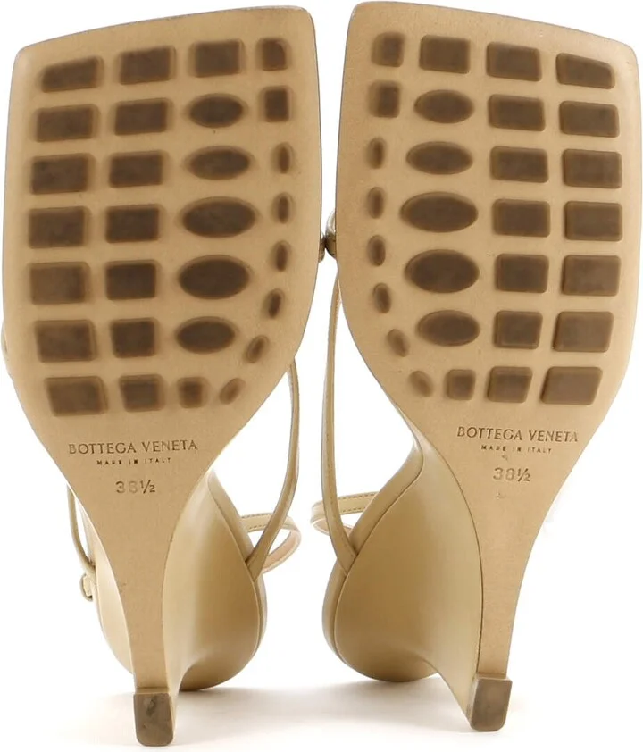 Bottega Veneta Women's Stretch Strap Wedge Sandals Leather - Image 4