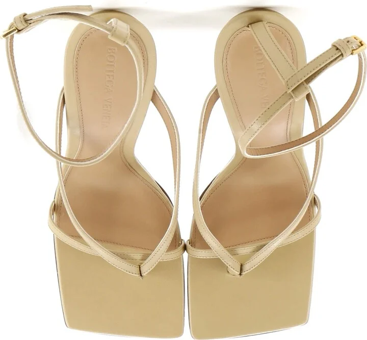 Bottega Veneta Women's Stretch Strap Wedge Sandals Leather - Image 2