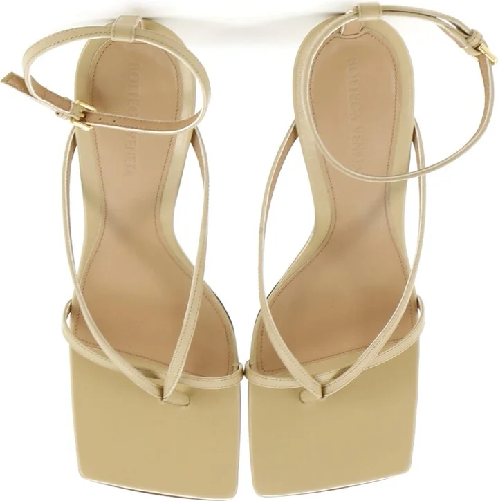 Bottega Veneta Women's Stretch Strap Wedge Sandals Leather - Image 2