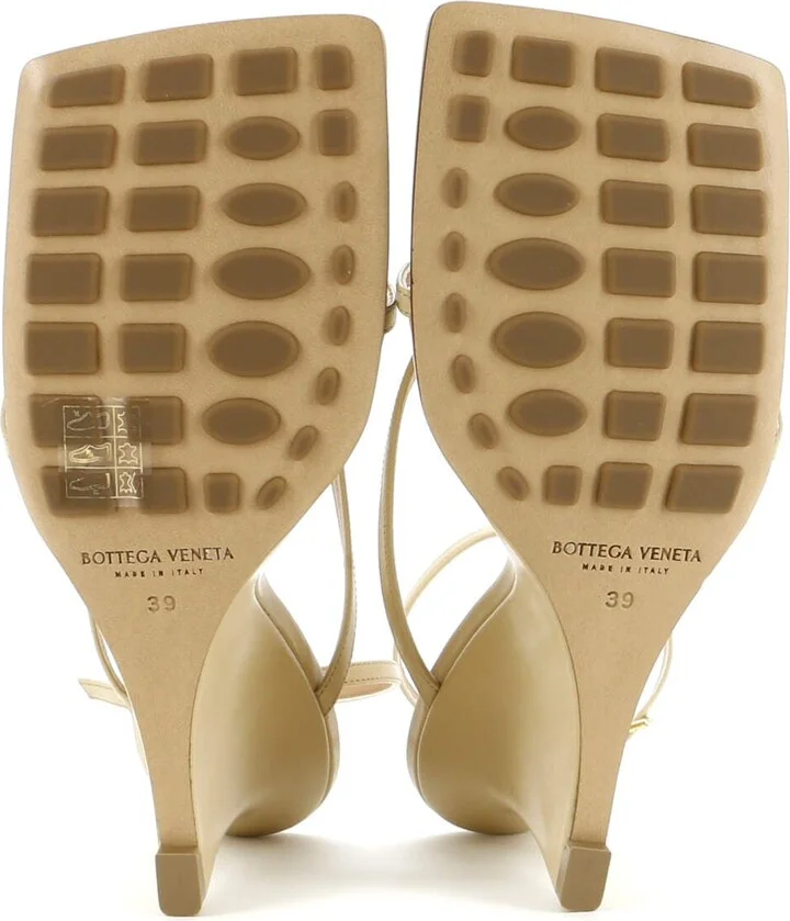 Bottega Veneta Women's Stretch Strap Wedge Sandals Leather - Image 4