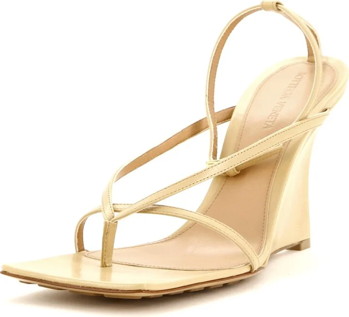Bottega Veneta Women's Stretch Strap Wedge Sandals Leather
