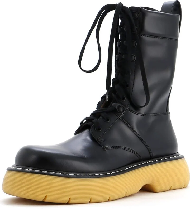 Bottega Veneta Women's The Bounce Lace Up Boots Leather