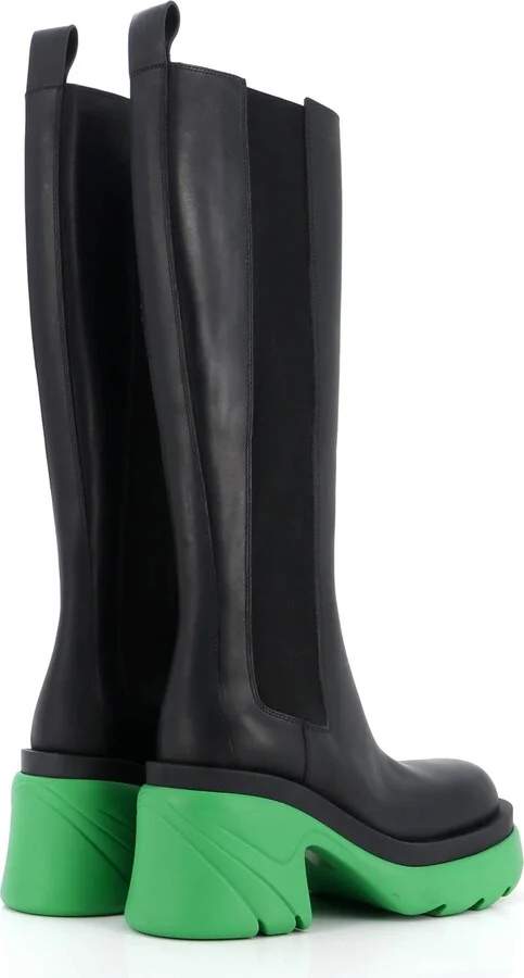 Bottega Veneta Women's The Flash Knee High Chelsea Boots Leather - Image 3
