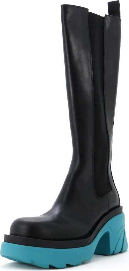Bottega Veneta Women's The Flash Knee High Chelsea Boots Leather