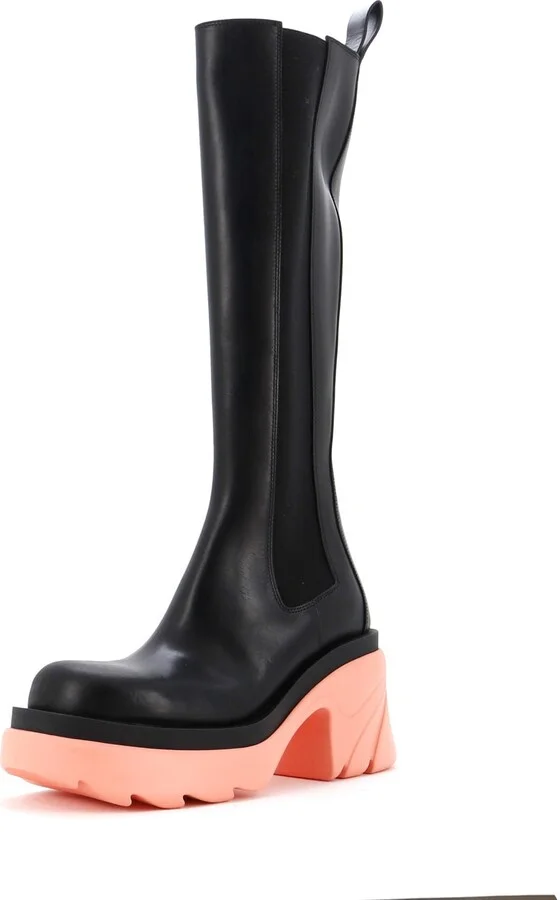 Bottega Veneta Women's The Flash Knee High Chelsea Boots Leather