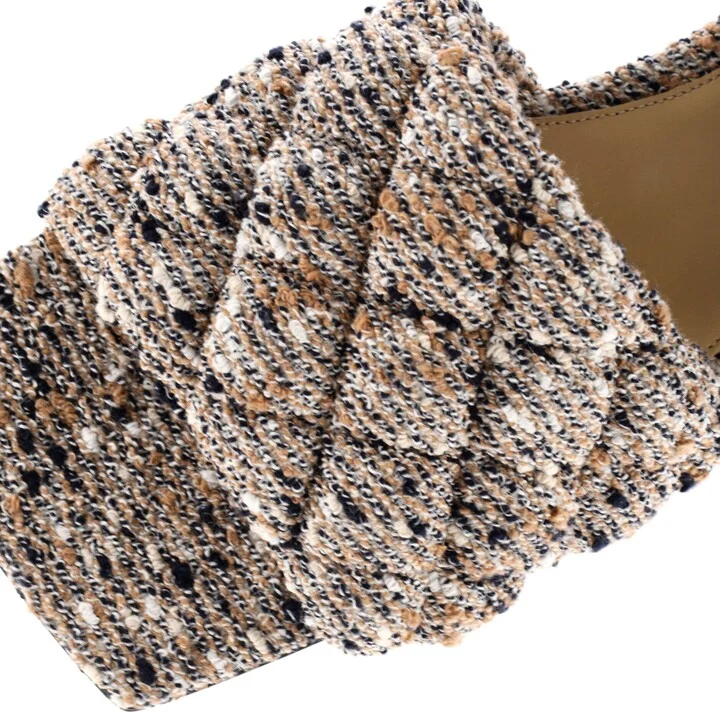 Bottega Veneta Women's The Padded Flat Sandals Quilted Boucle - Image 5