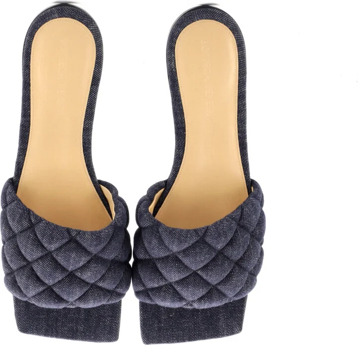Bottega Veneta Women's The Padded Flat Sandals Quilted Denim - Image 2