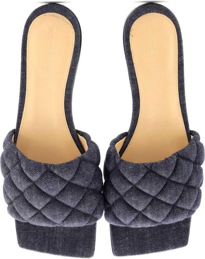 Bottega Veneta Women's The Padded Flat Sandals Quilted Denim - Image 2
