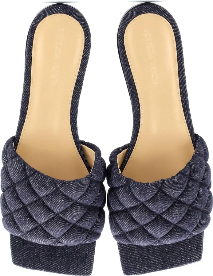 Bottega Veneta Women's The Padded Flat Sandals Quilted Denim - Image 2