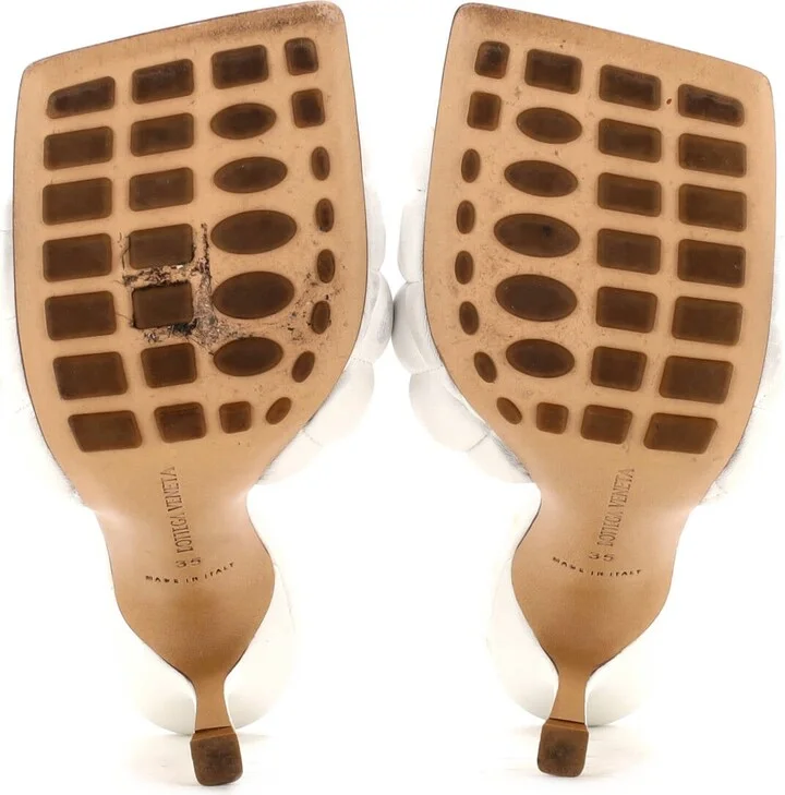 Bottega Veneta Women's The Padded Heeled Sandals Quilted Leather - Image 4