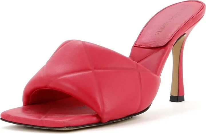 Bottega Veneta Women's The Padded Heeled Sandals Quilted Leather